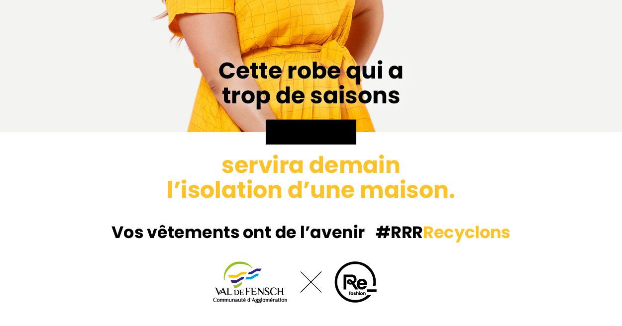 Campagne #RRRR 2022 : Recycler ses textiles